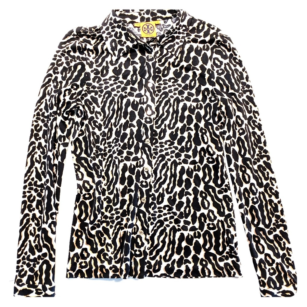 Tory Burch Silk blouse leopard print size M